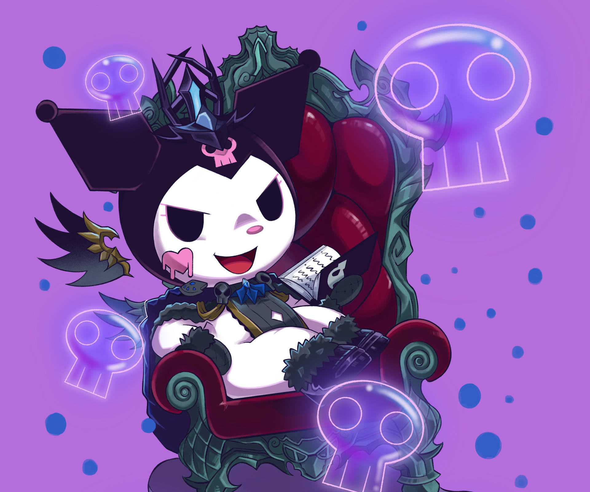 מי מלודי קורומי יושבת על כס המלכות — Sanrio GIF טפט