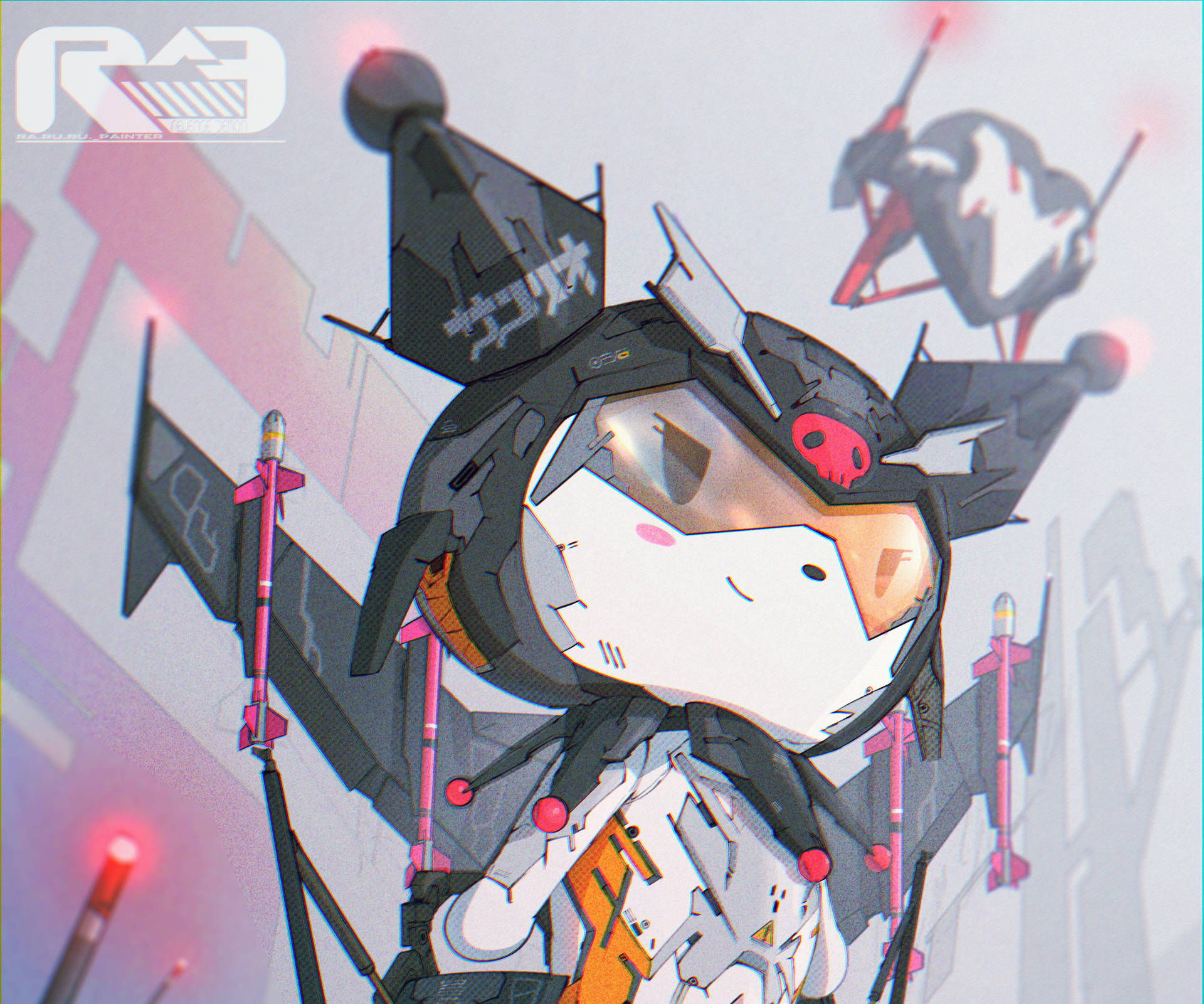 מי מלודי קורומי בתלבושת רובוט — Sanrio GIF טפט