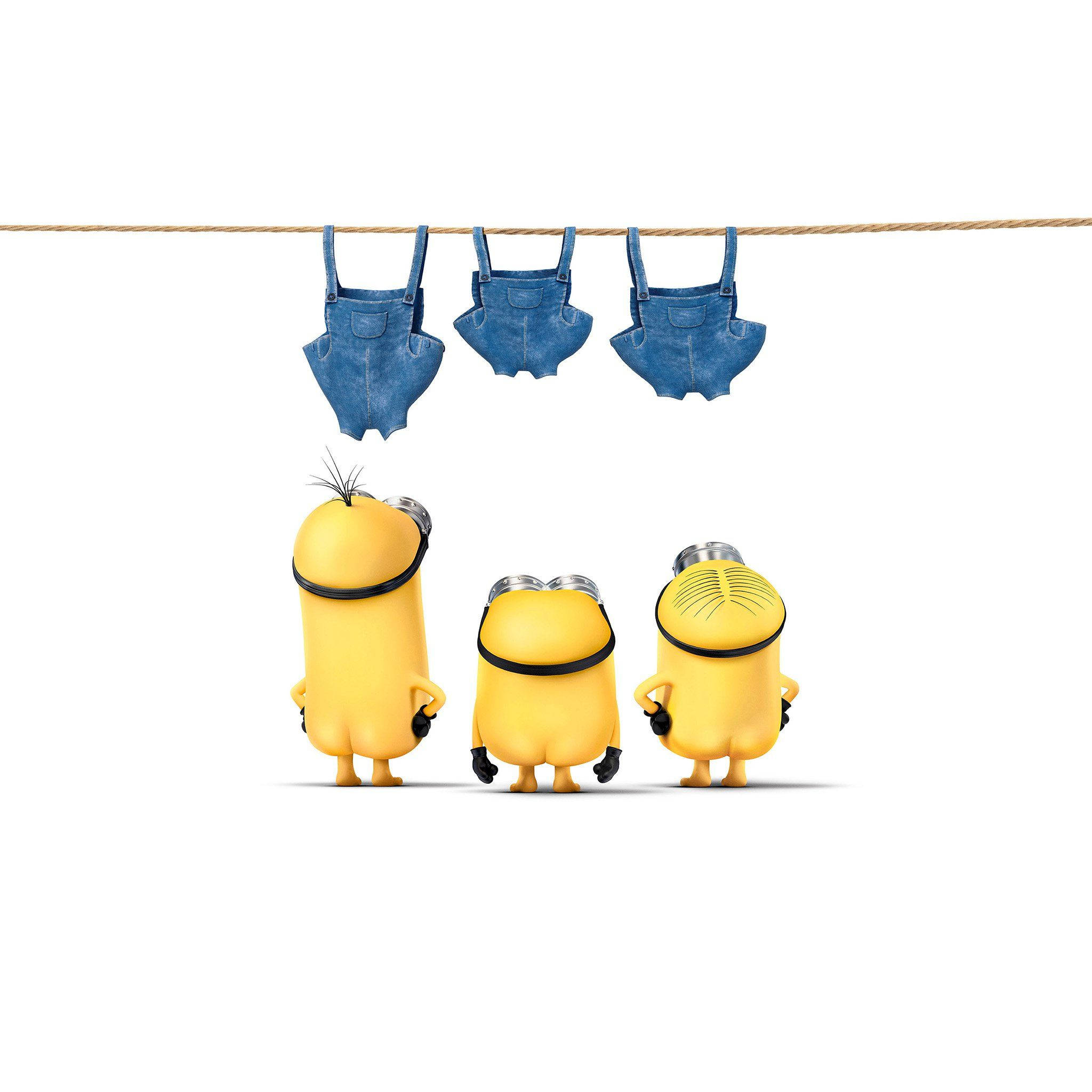 מיניונים חמודים עירומים לאייפד טפט