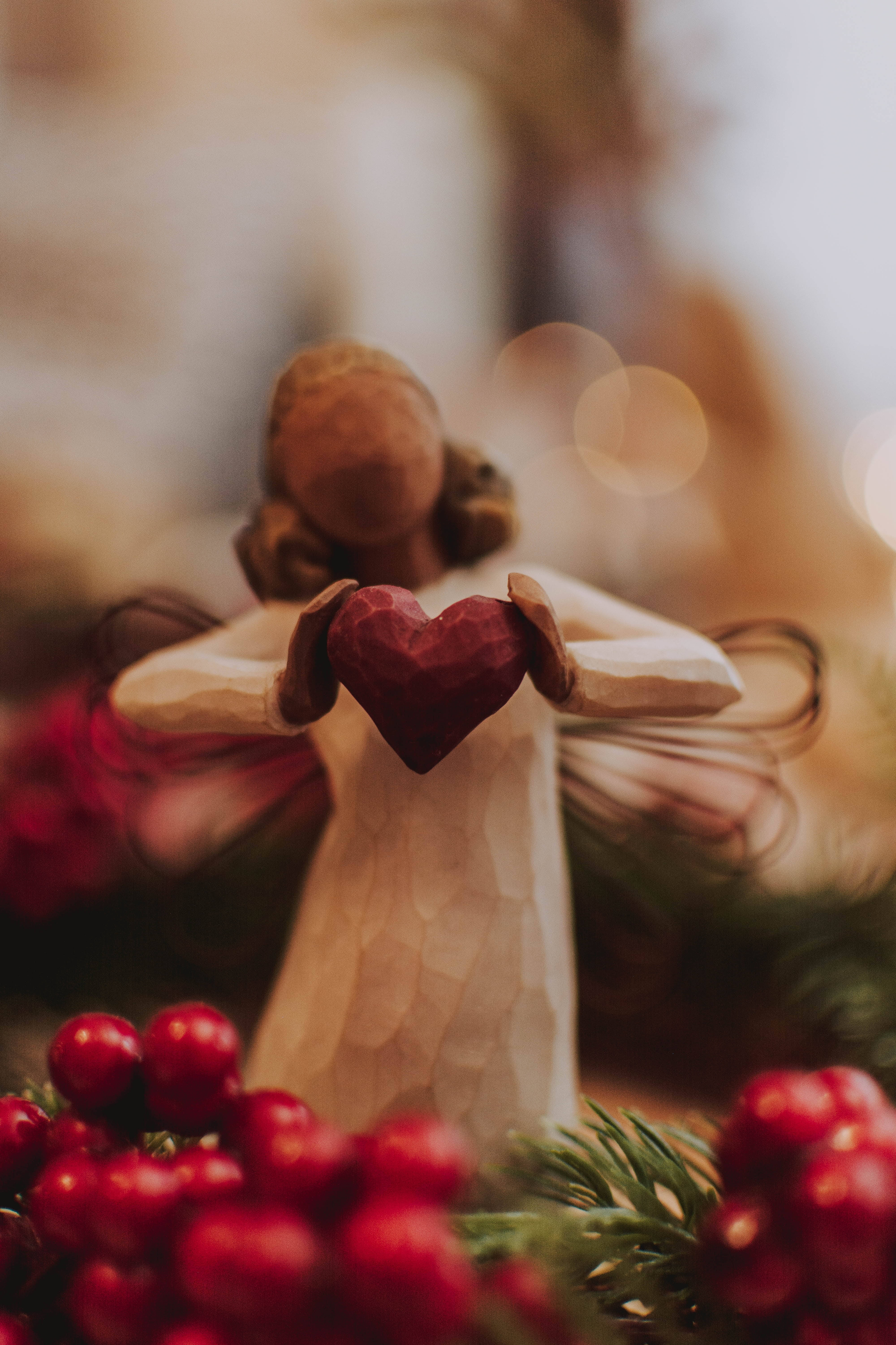 מלאך חג מולד מעץ טפט