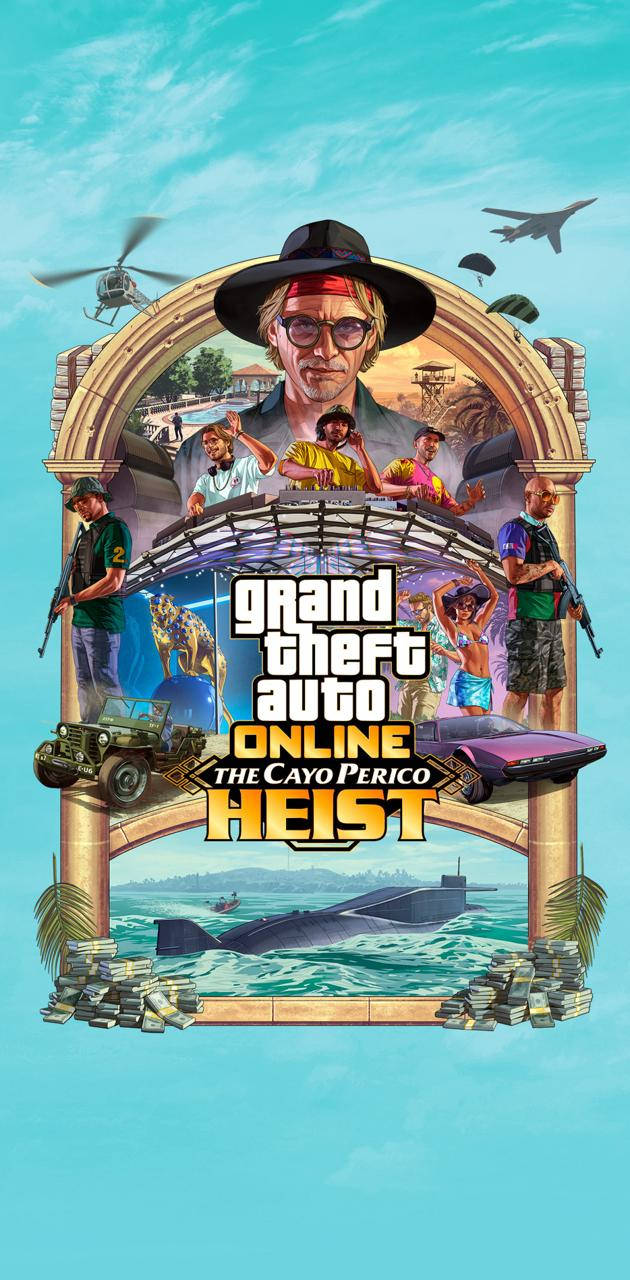 מסך טלפון GTA 5 – שוד קאיו פריקו טפט