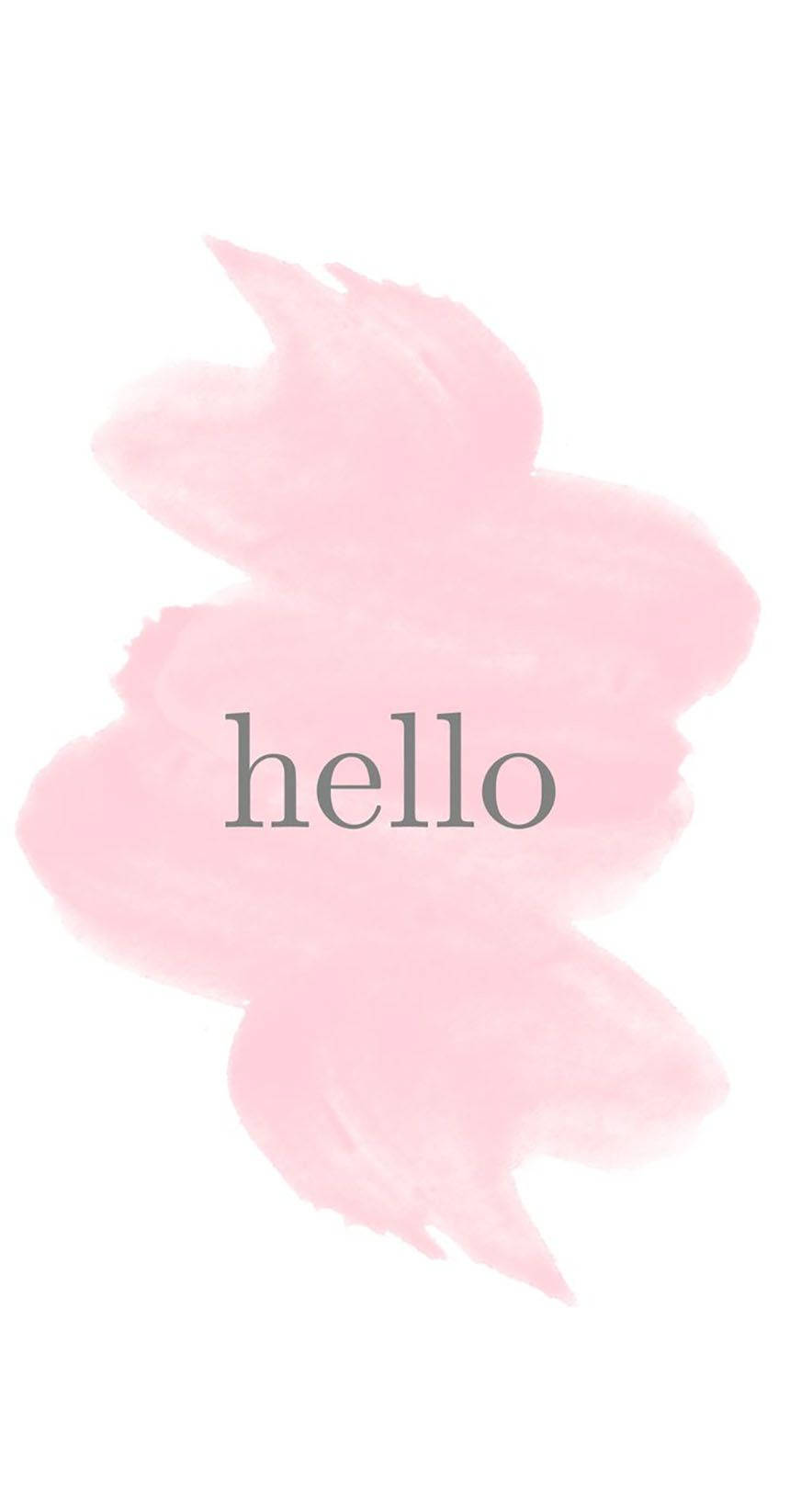 מסך נעילה חמוד לאייפון עם Hello טפט