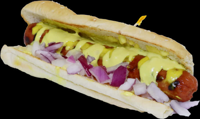נקניקייה קלאסית עם חרדל ובצל טפט