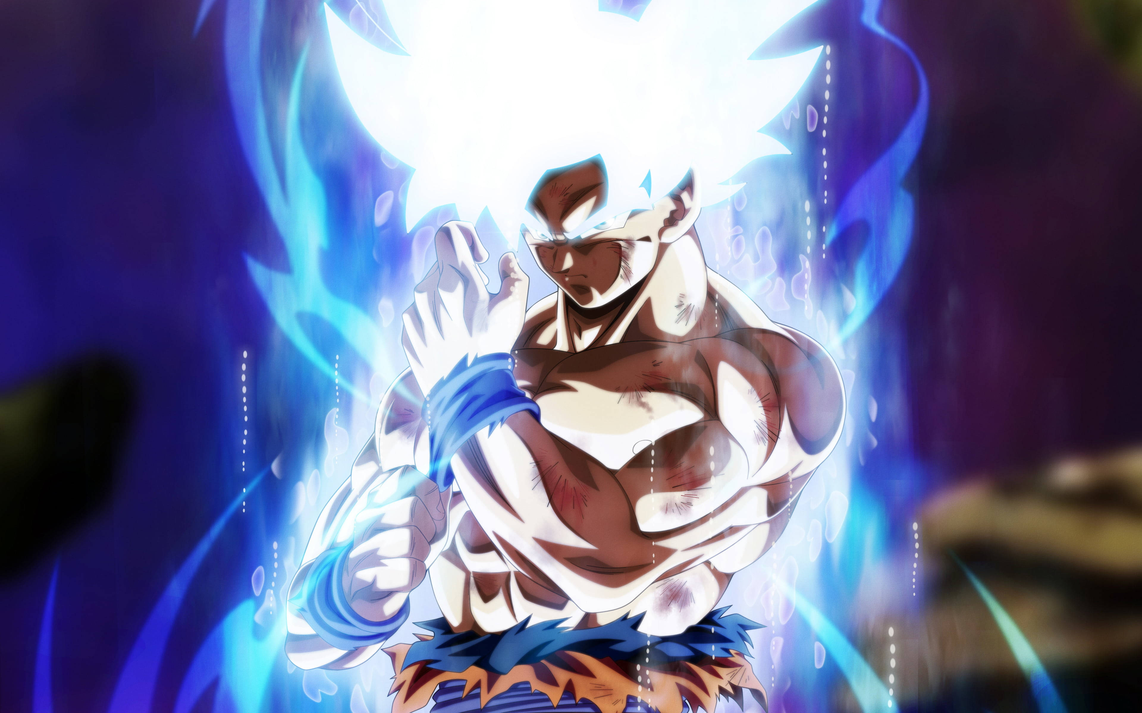 סופר סאיין אלוהים גוקו DBZ 4K טפט