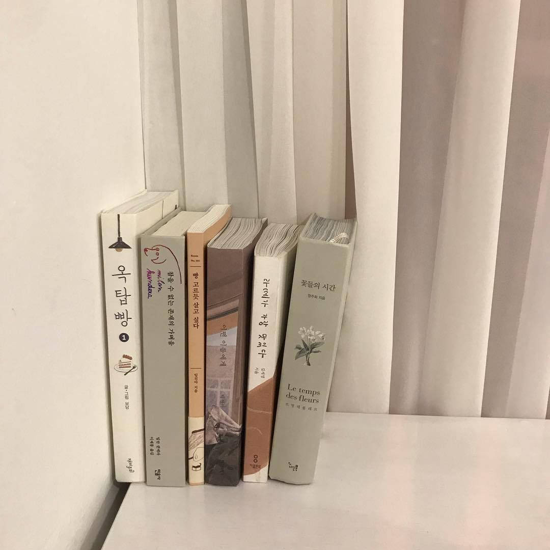 רקע ספרים קוריאניים באסתטיקה בז׳ — אסתטי ילדה טפט