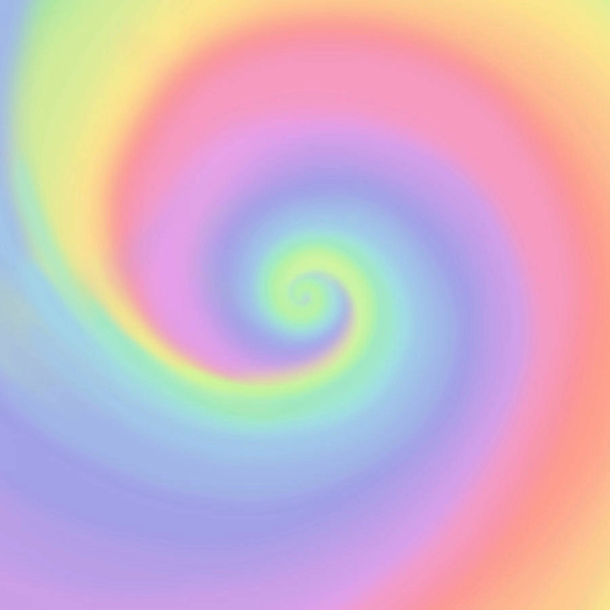 עיצוב דוגמת ספירלה בקשת פסטלית טפט