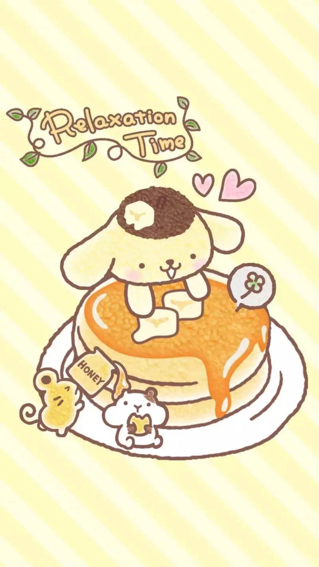 פומפומפורין על פנקייק קוואי אייפד — Sanrio GIF טפט