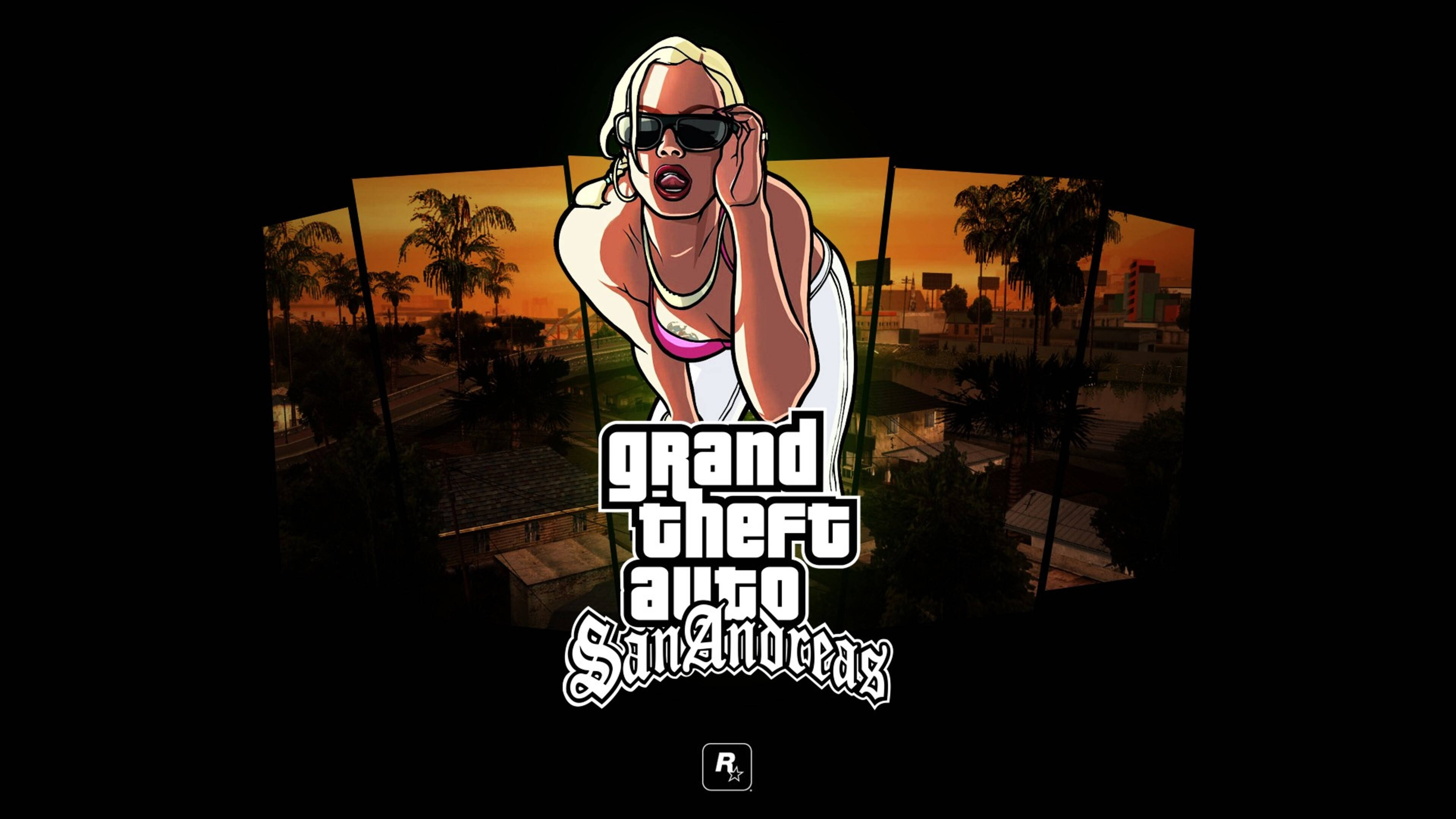 פוסטר אישה ב-4K של GTA SA טפט