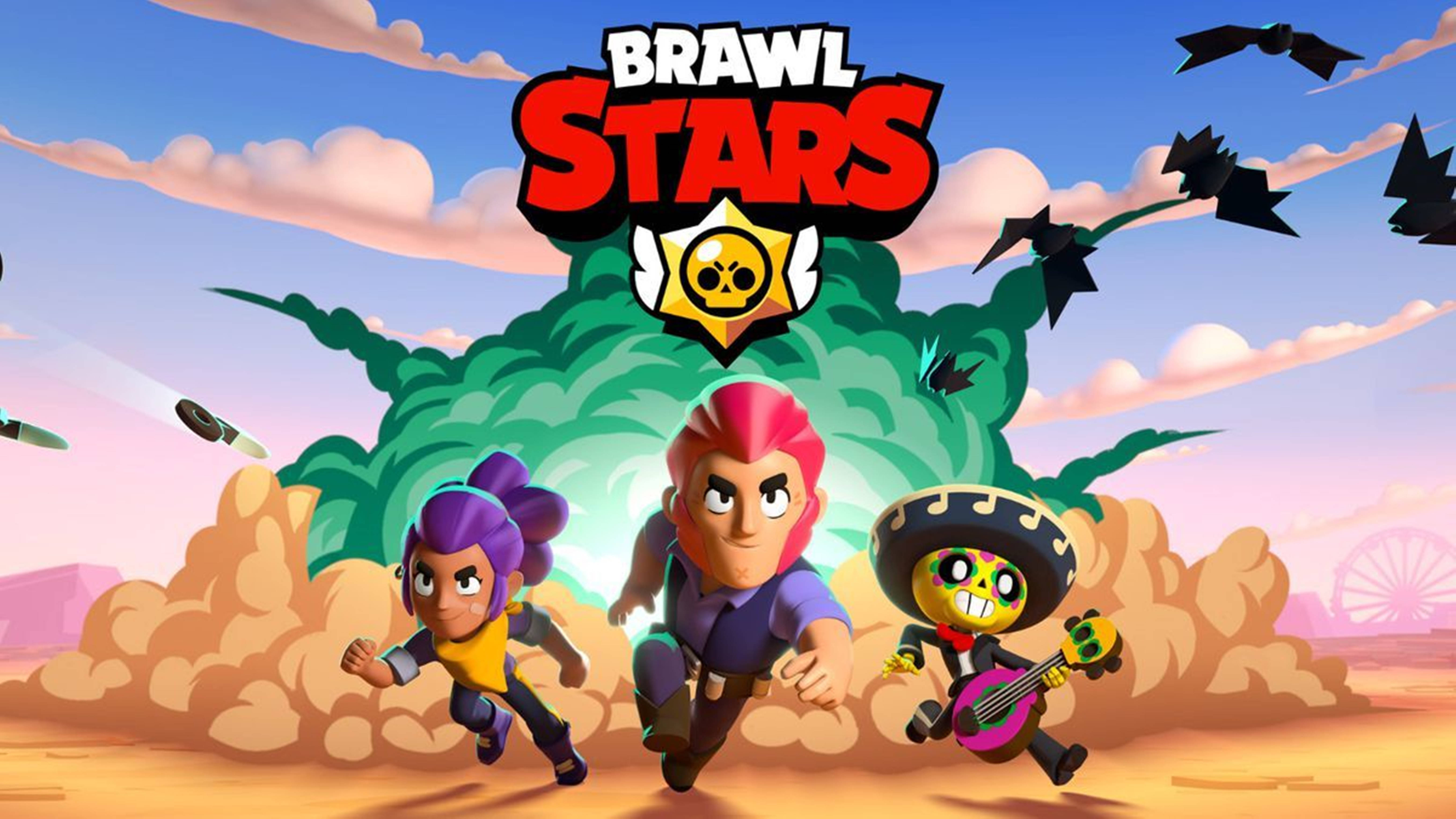 פיצוץ מרתק במסך הפתיחה של Brawl Stars 4K טפט