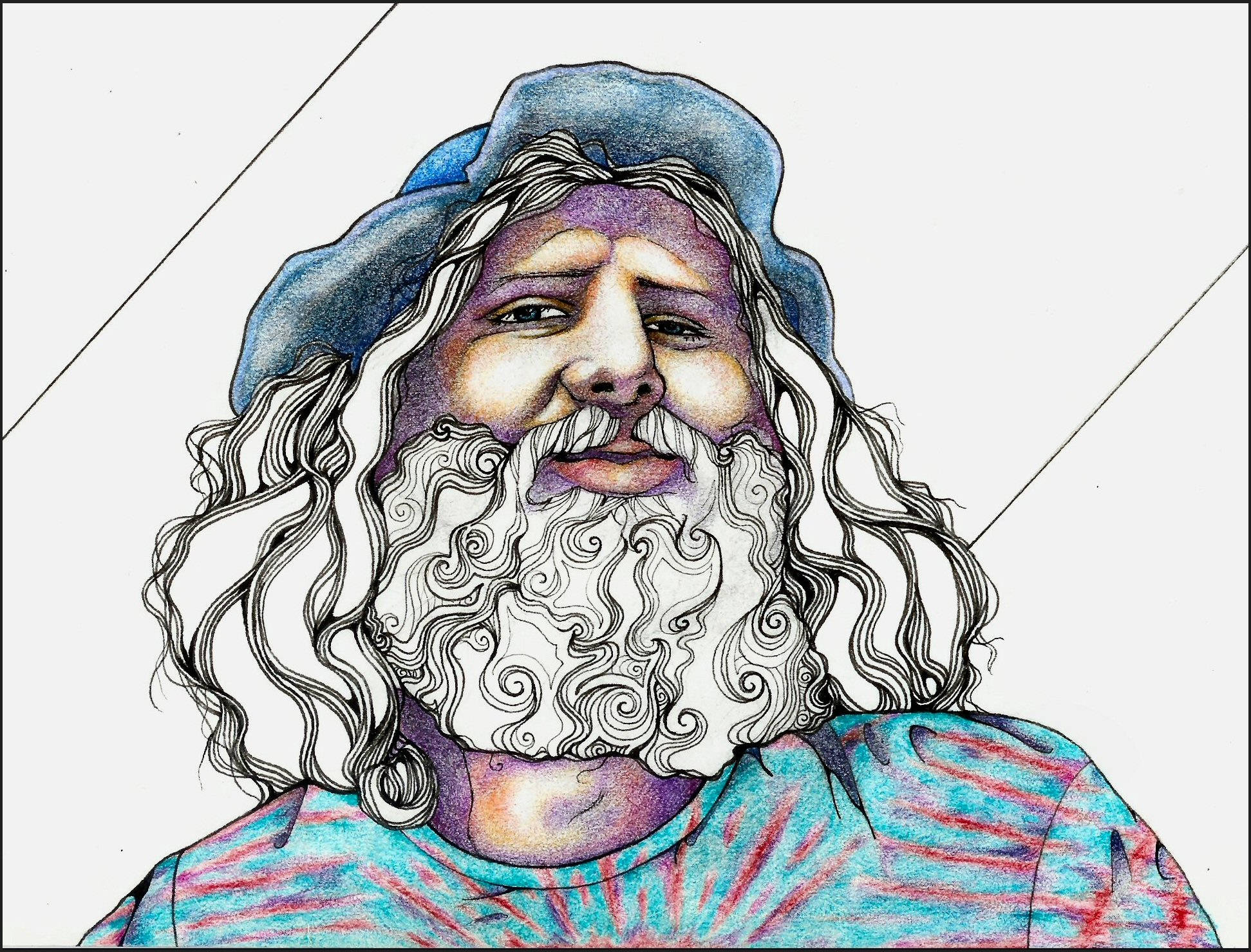 ציור מגניב של זקן טפט