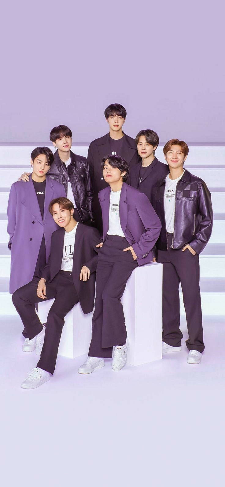 צילום BTS אסתטיקה סגולה — אסתטי טפט