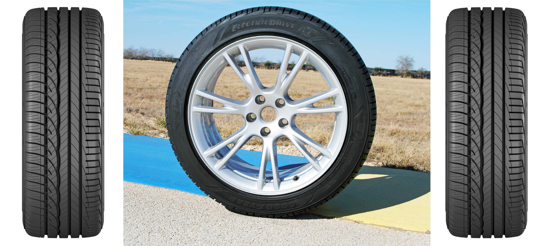 צמיגי Goodyear מותקנים על טסלה מודל Y — מכוניות טפט