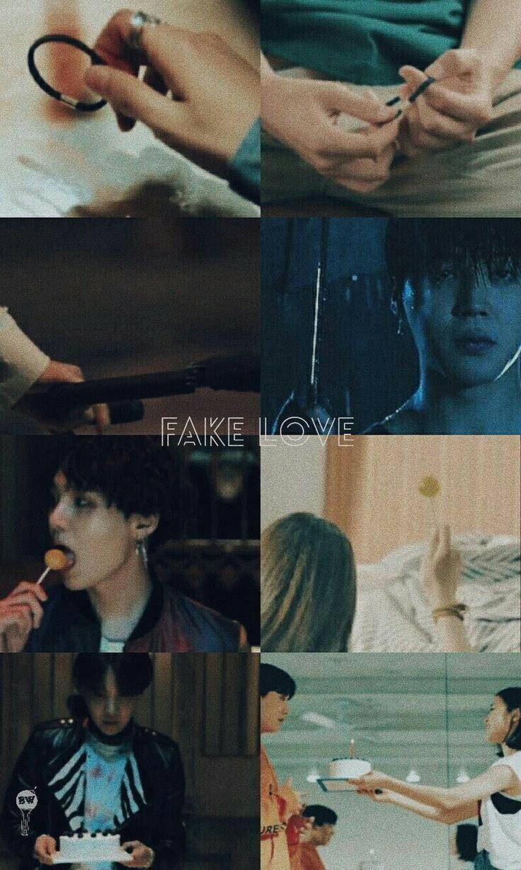 קולאז' BTS Fake Love טפט
