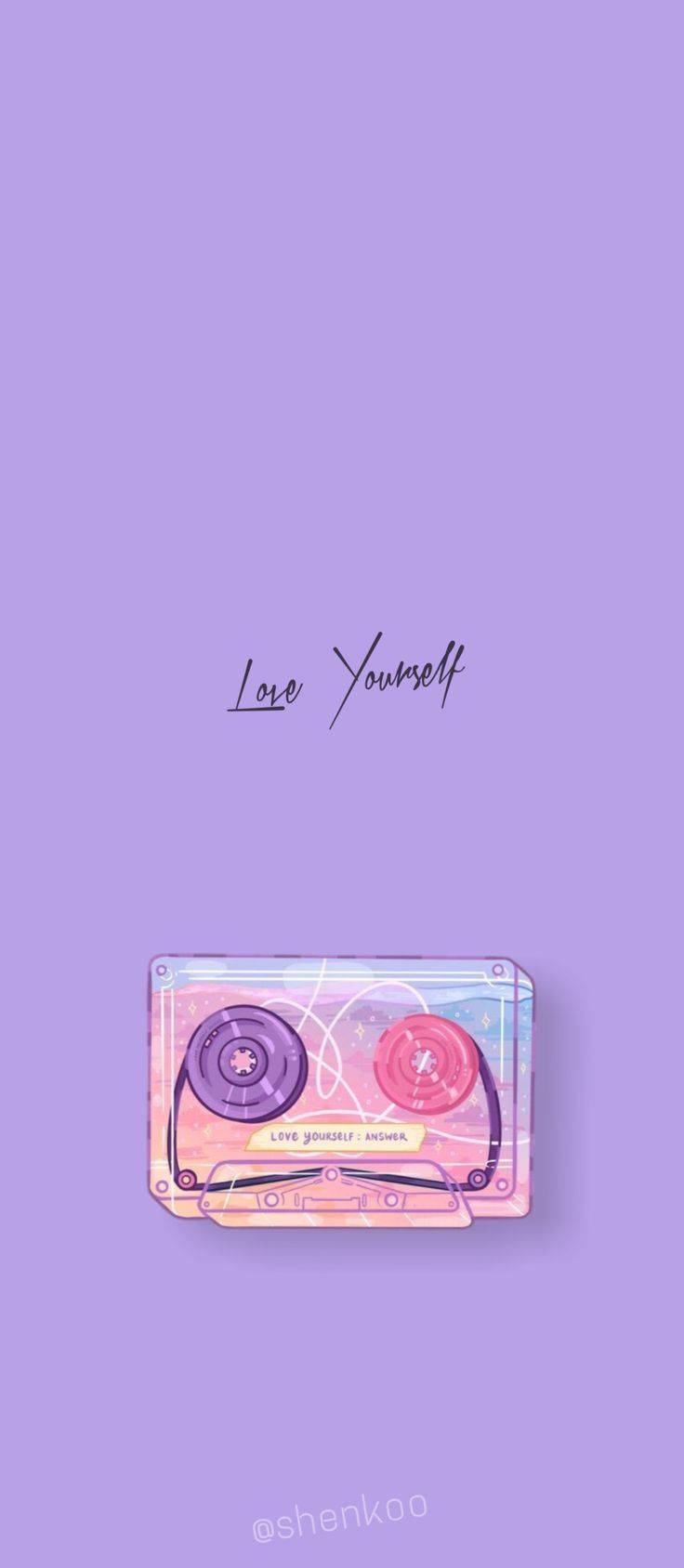 קסטת BTS אסתטית Love Yourself טפט