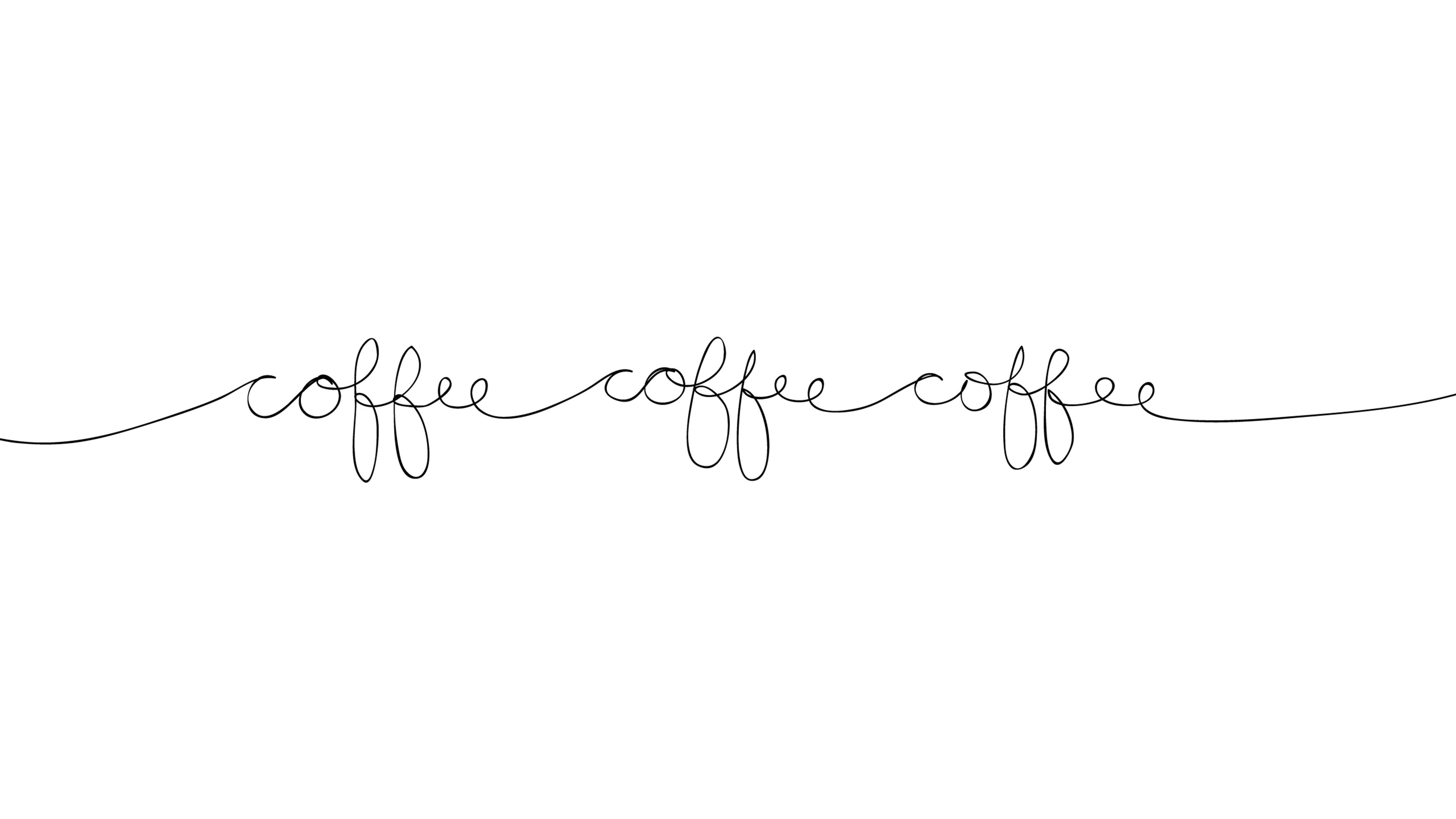 קפה כתב יד אסתטיקה פשוטה טפט