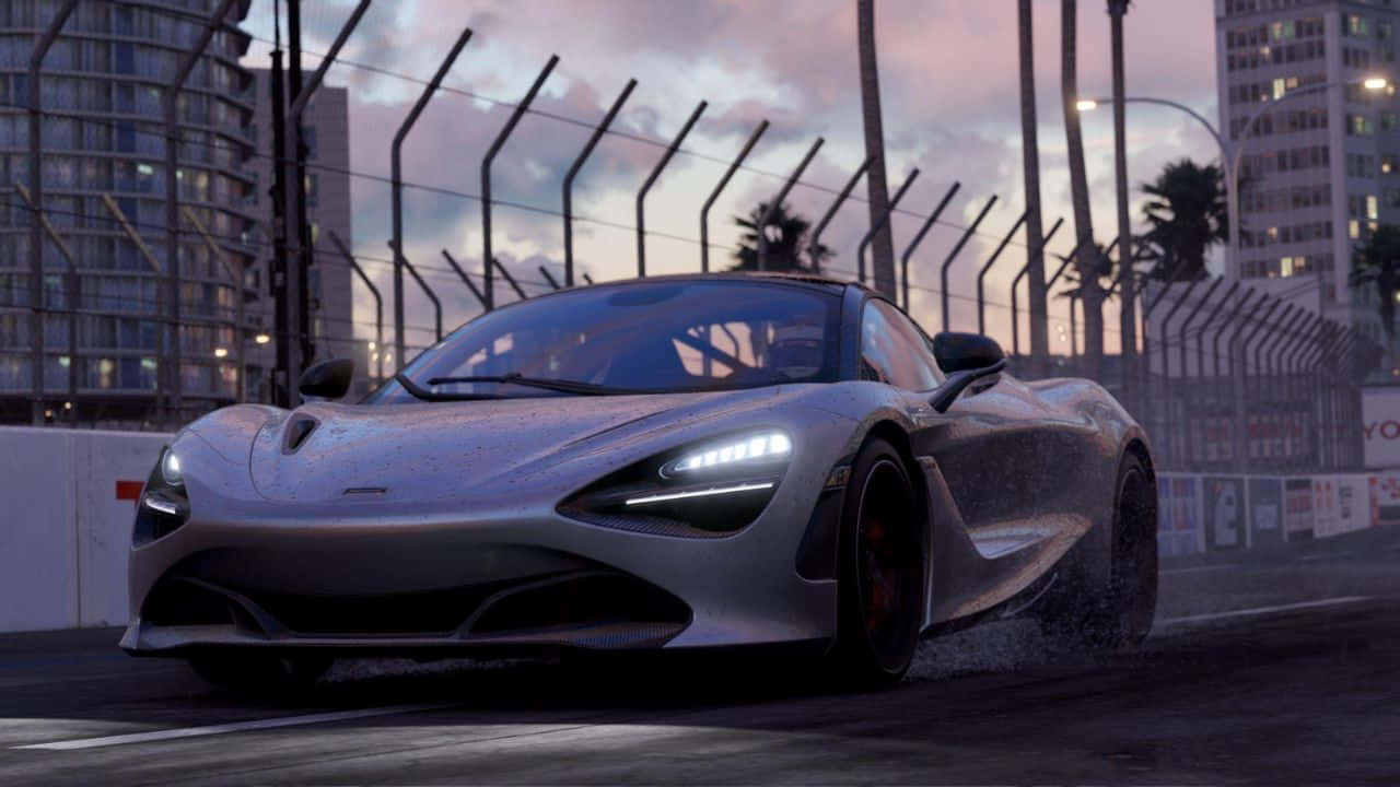 רקע 720p של מכונית מקלארן 720s ממשחק Project Cars טפט