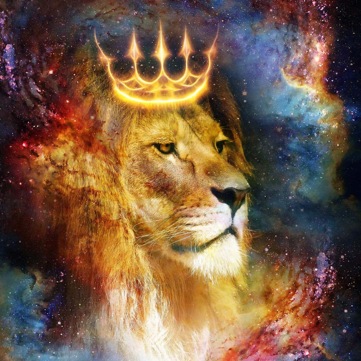רקע אריה גלקטי טפט
