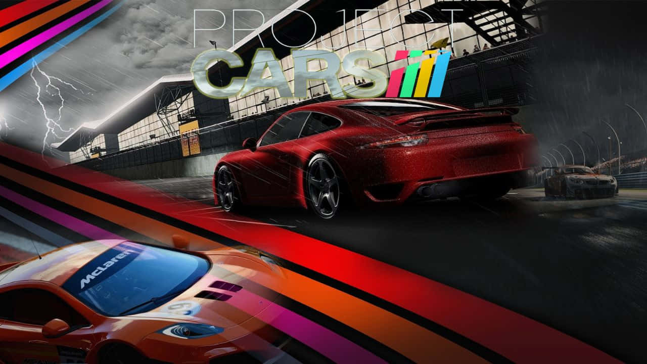 רקע עם קווים 720p Project Cars טפט