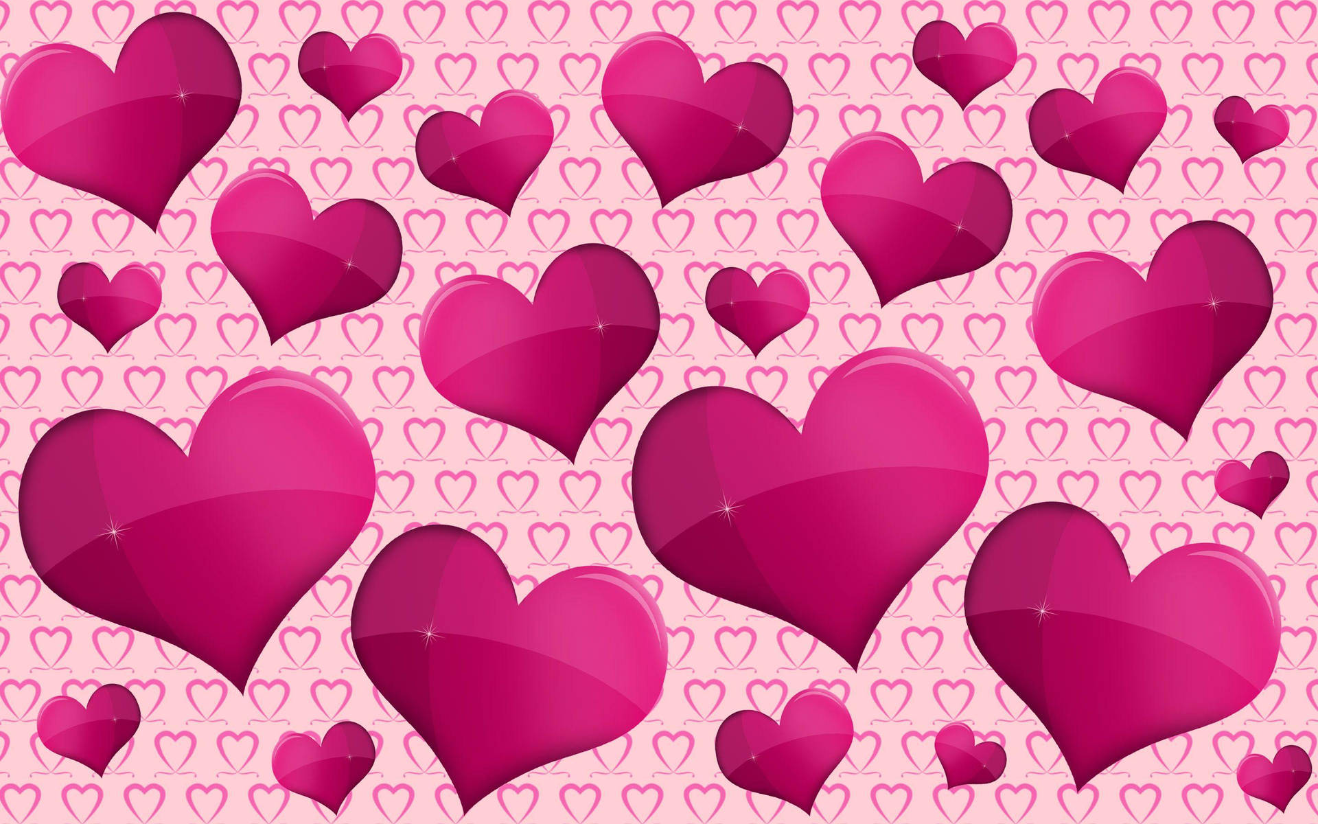 2880x1800 טפט לבבות
