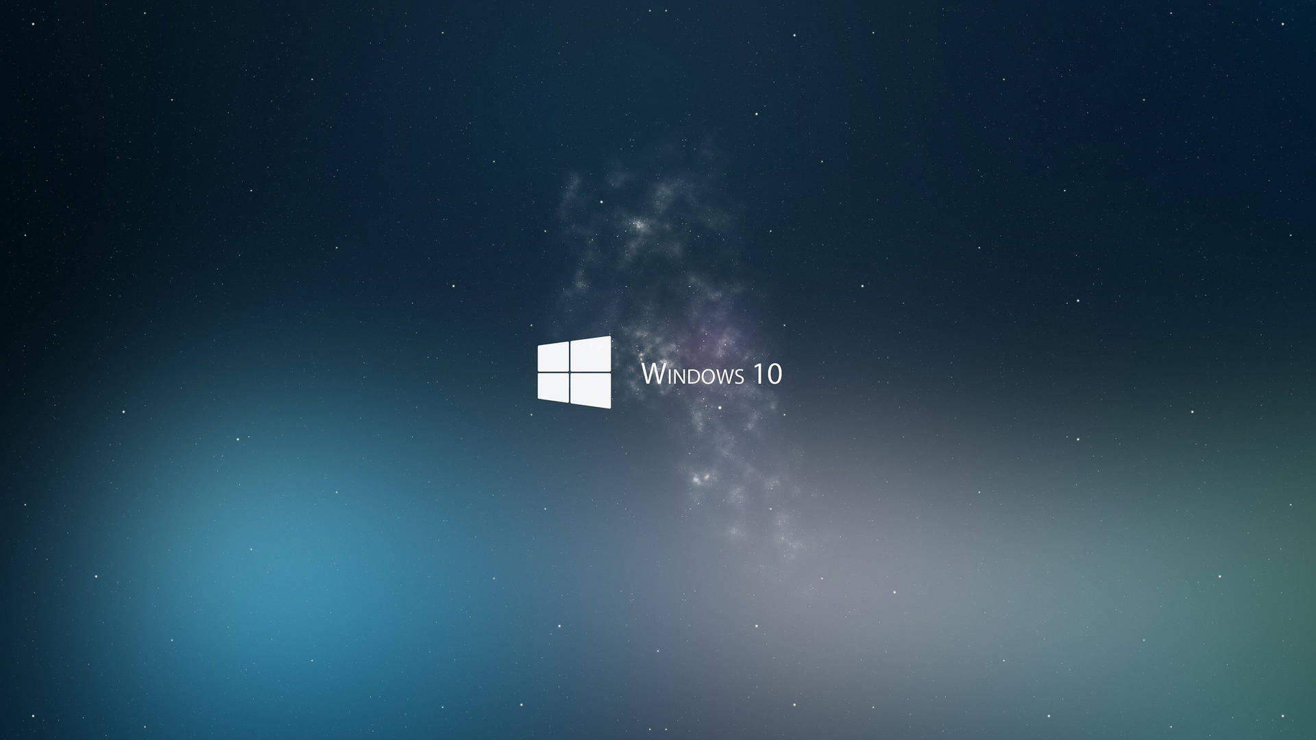 תמונת רקע 4K של לוגו Windows 10 בלבן
