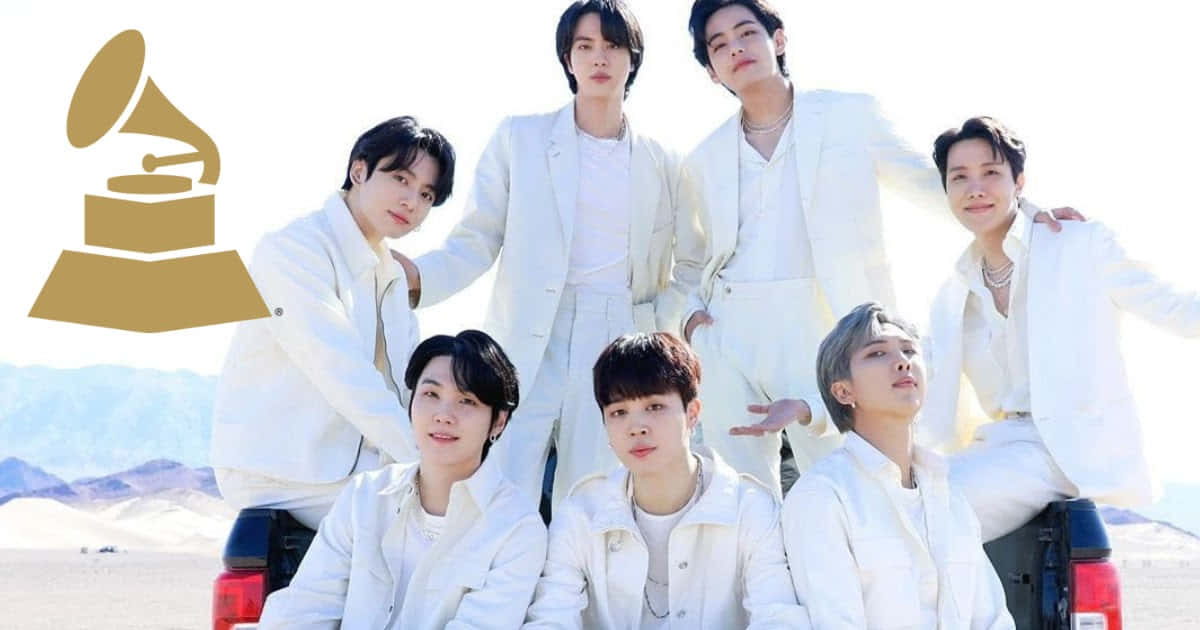 תמונת BTS בלבן לגמרי טפט
