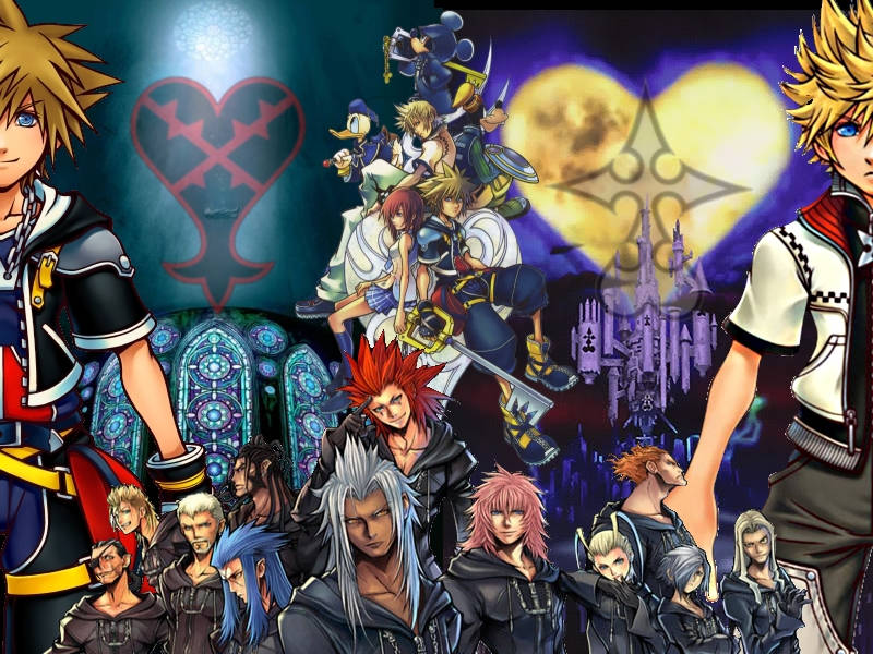 תצוגת לוגו של Kingdom Heart — אנימה HD טפט