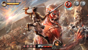 Attack On Titan קרב סיום משחק אנימה — התקפה על הטיטאן טפט