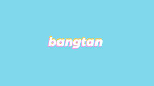 BTS מחשב נייד באנגטאן על כחול — BTS מחשב נייד טפט