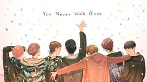 BTS למחשב נייד אנימה You Never Walk Alone — BTS מחשב נייד טפט