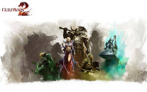 Grey Abstract של Guild Wars 2 — אמנות מופשטת טפט