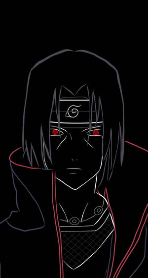 Naruto Shippuden אוצ'יהא איטאצ'י תמונת פרופיל אמנות קווית — נארוטו שיפודן טפט