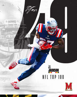 NFL 100 הגדולים 2021 מקום 49 שחקן הגנה פינתי ג'יי סי ג'קסון — כדורגל טפט