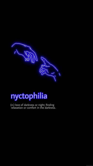 טפט מילים אסתטיות Nyctophilia