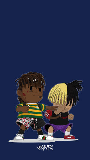 XXXTentacion ו-Juice Wrld אנימה — אנימה אסתטי טפט