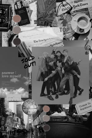 אזל! אסתטיקה שחורה של BTS — תמונת קבוצת BTS GIF טפט