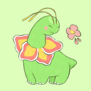 איור חמוד של מגניום על רקע ירוק — נינטנדו טפט