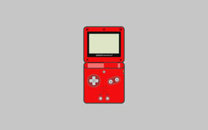 טפט אמנות פשוטה של Game Boy Advance SP אדום