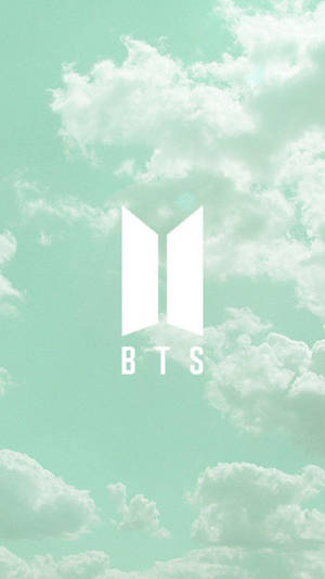 אסתטיקה ירוקה פסטלית של BTS — לוגו BTS טפט