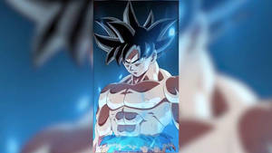 גוקו אולטרה אינסטינקט מטושטש ללא חולצה — Ultra Instinct Goku טפט