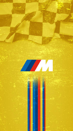דגל מרוץ צהוב לוגו BMW M — BMW טפט
