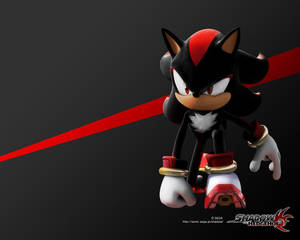הקסם המסתורי של Shadow the Hedgehog כתמונת פרופיל - יצירת אומנות דיגיטלית בתלת-מימד — אסתטי מצויר טפט