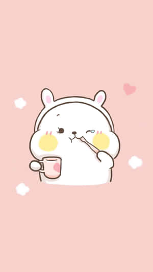 חיות מצוירות חמודות ביער חלומי — חמוד קריקטורה טפט