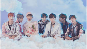 BTS על שלג מלאכותי לטפט שולחן עבודה — BTS למחשב שולחני טפט