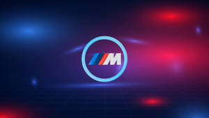לוגו BMW M באורות כחולים ואדומים — BMW טפט