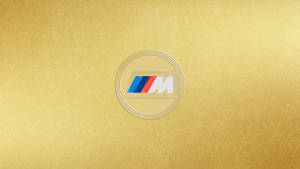 לוגו BMW M בזהב — זהב אסתטיקה טפט