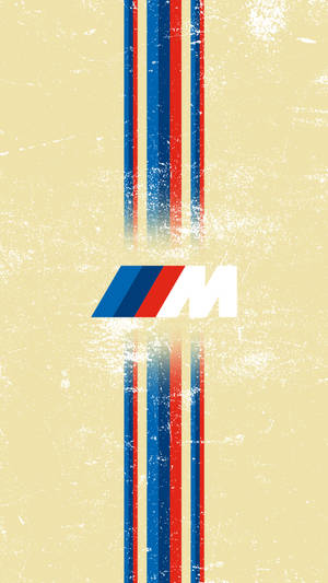 לוגו BMW M מפוספס בצהוב — BMW טפט