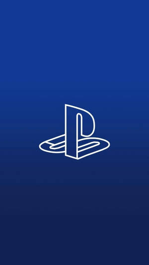 לוגו PS4 תלת-ממדי כחול — כחול כהה אסתטי טפט