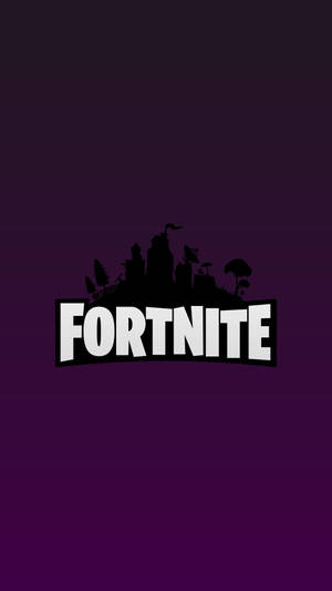 לוגו Fortnite על רקע סגול טפט