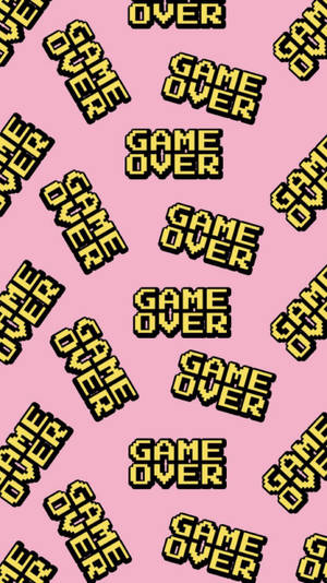 טפט מילים אסתטיות של Game Over