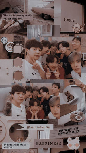 סלפי אסתטי ומשוגע של BTS — אסתטיקת BTS טפט
